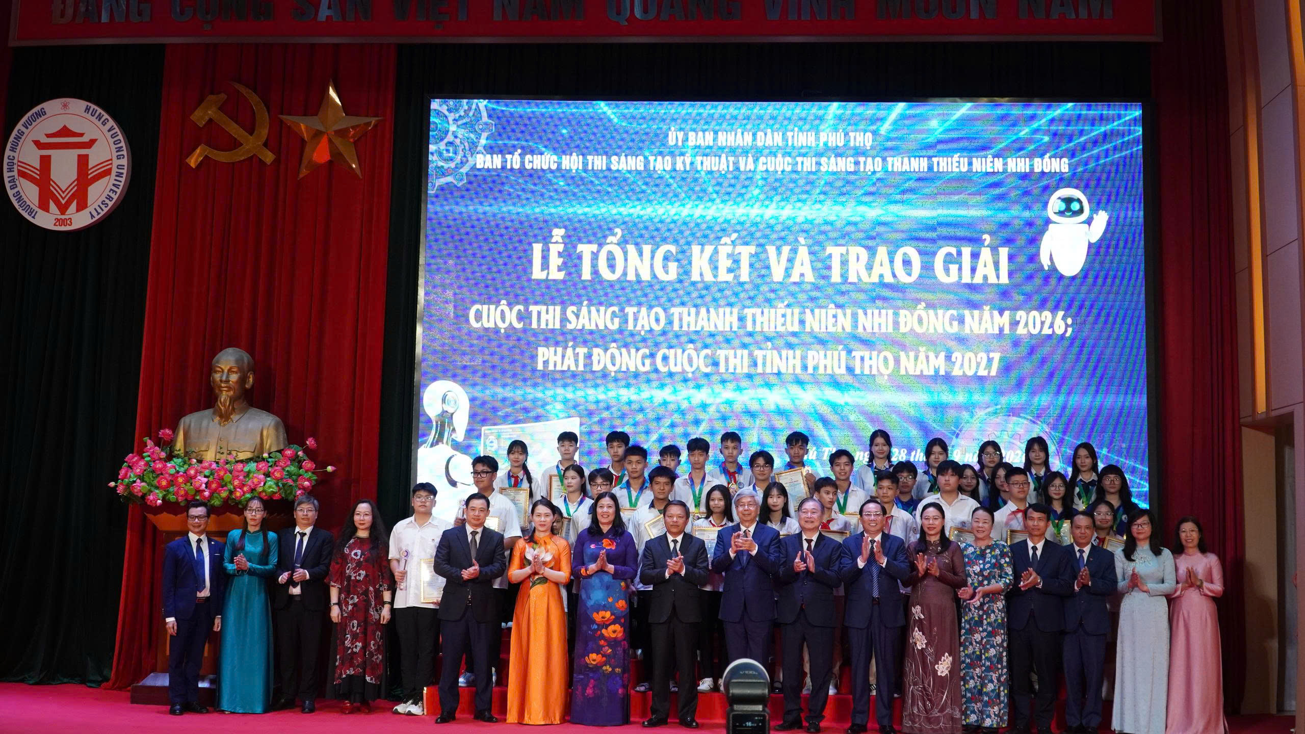 Lễ Tổng kết và trao giải Cuộc thi sáng tạo Thanh thiếu niên, nhi đồng tỉnh Phú Thọ năm 2026