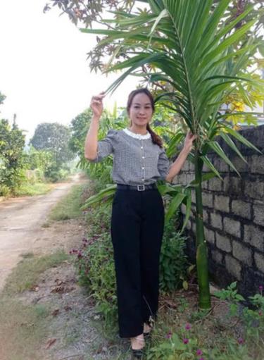 Ảnh: Chị Nguyễn Thị Ngọc Xuyến, xóm Hải Phong, xã Bắc Phong
