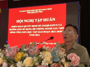 Ảnh: Ông Hà Việt Thùa triển khai Quyết định số 324/QĐ-KHVN

