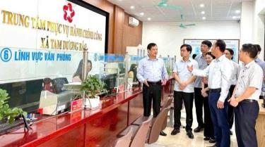 Ảnh: Trung tâm Phục vụ hành chính công xã Tam Dương Bắc